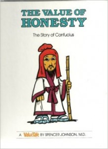 Book cover, The Vaule of Honesty, The story of Confucius