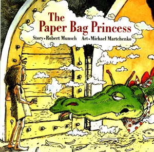 Cubre la bolsa de papel del libro de la princesa
