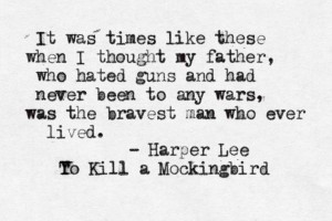 Harper Lee cita la valentía