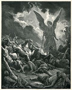 Impresión de la Biblia antigua 1880