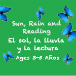 Sol, lluvia y lectura para niños de 3 a 5 años