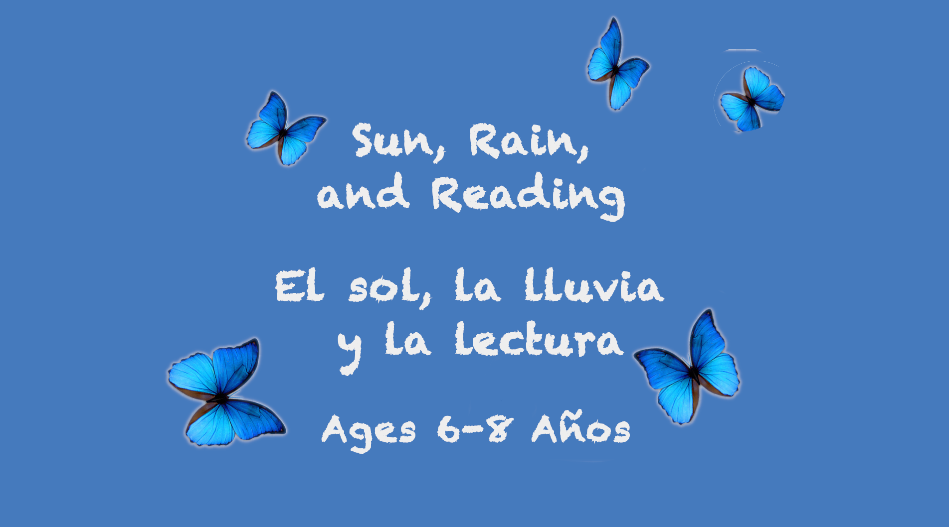 Sol, lluvia y lectura para niños de 6 a 8 años