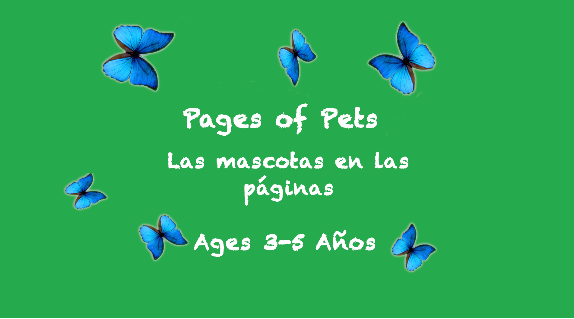 Pages of Pets for 3-5 year olds