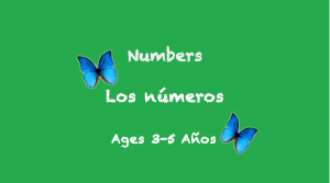 Numbers for 3-5 years old