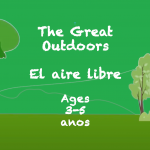 Lectura al aire libre para niños de 3 a 5 años