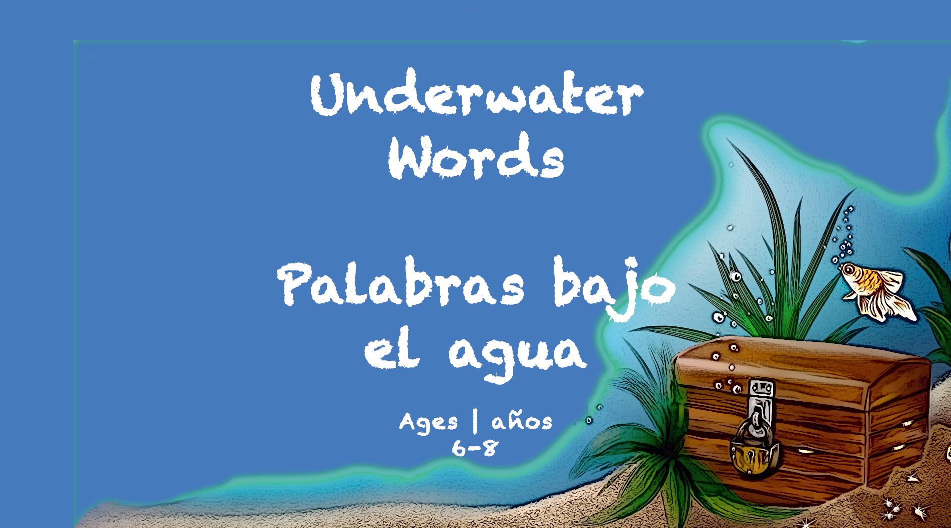 Weekly Themes BookSpring at-home learning Underwater Word ages 6-8