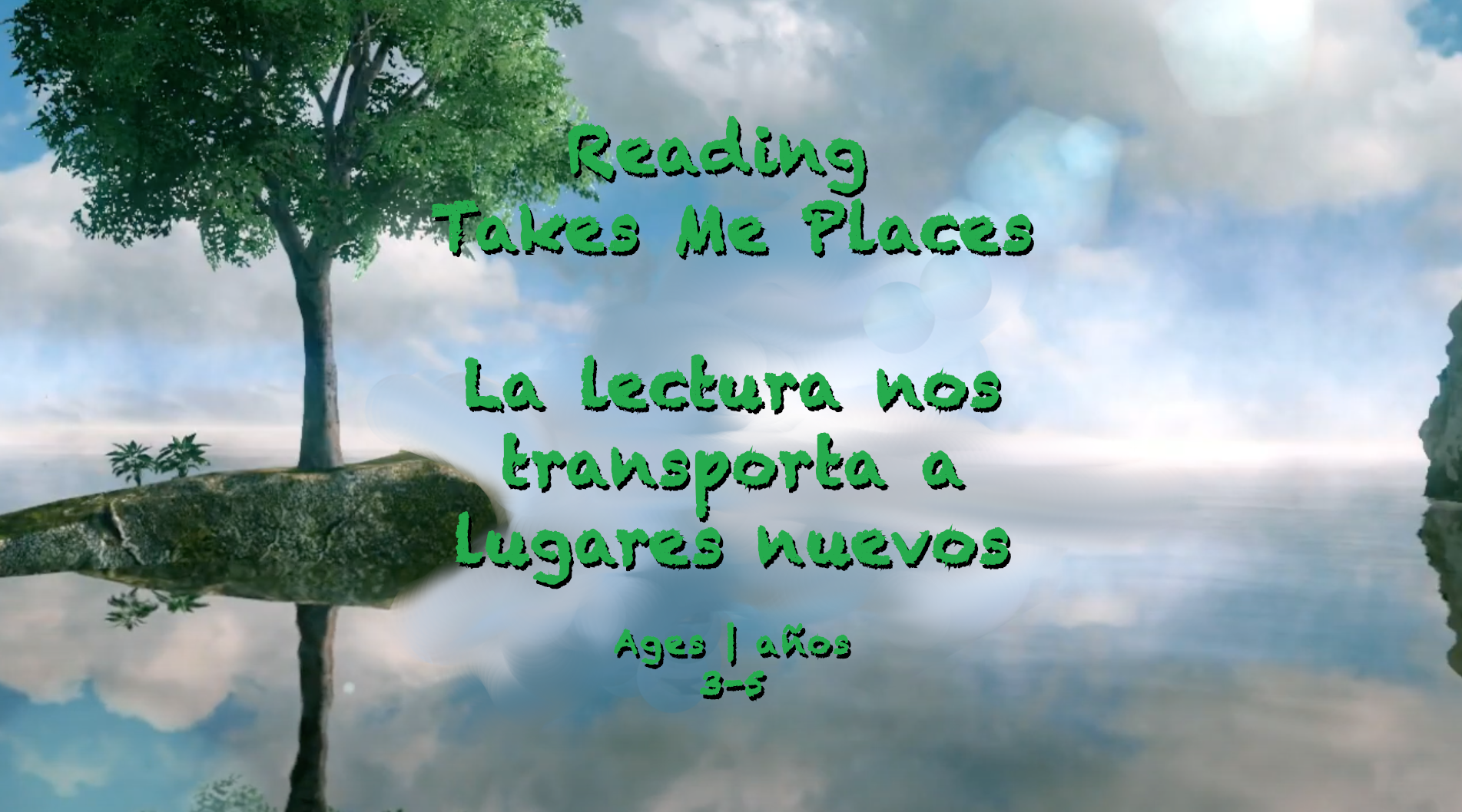 Reading Takes Me Places for 3-5 year olds