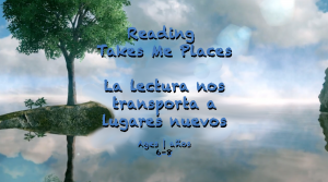Reading Takes Me Places ages 3-5