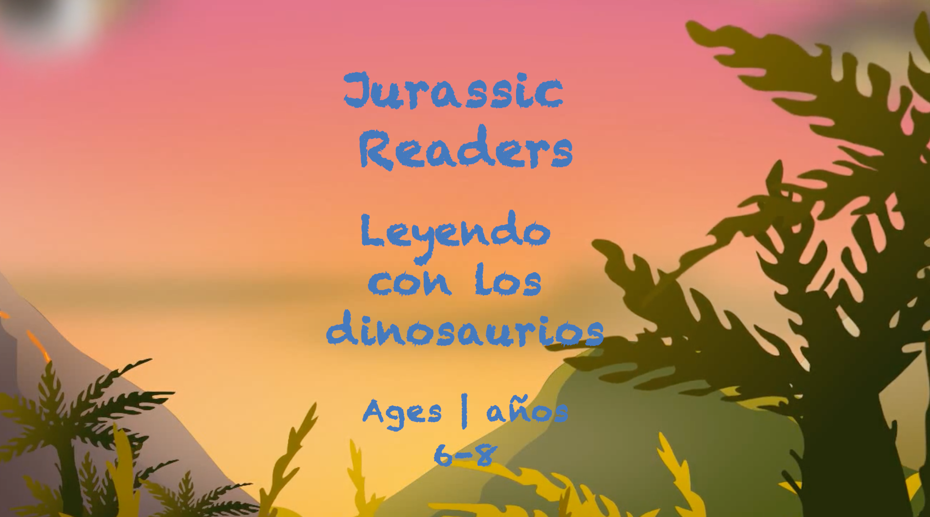 Jurassic Readers para niños de 6 a 8 años