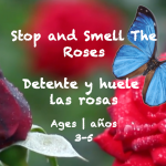 Temas semanales 34: Tarjeta "Huele las rosas" Edades 3-5