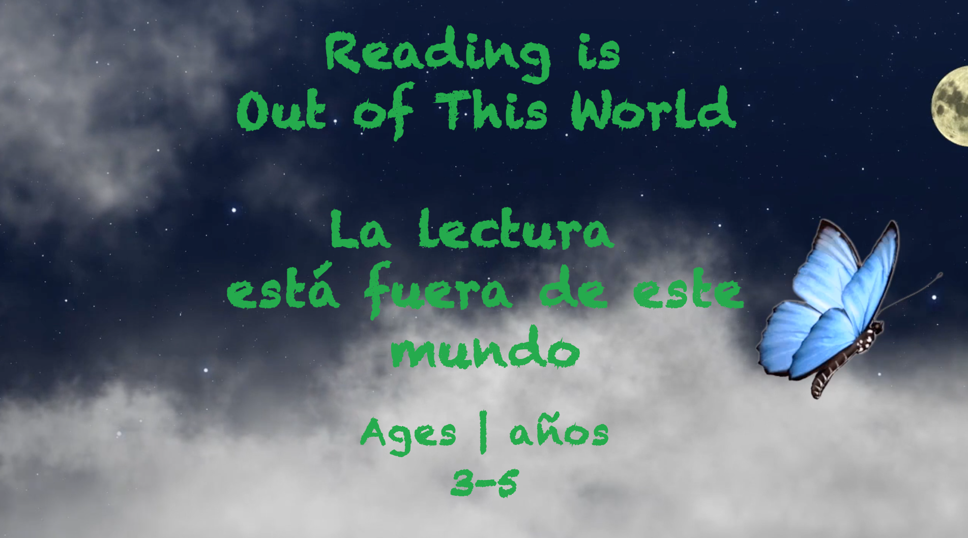 Reading is Out of This World for 3-5 year olds