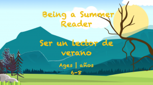 Week Summer Reader Card Ages 6-8