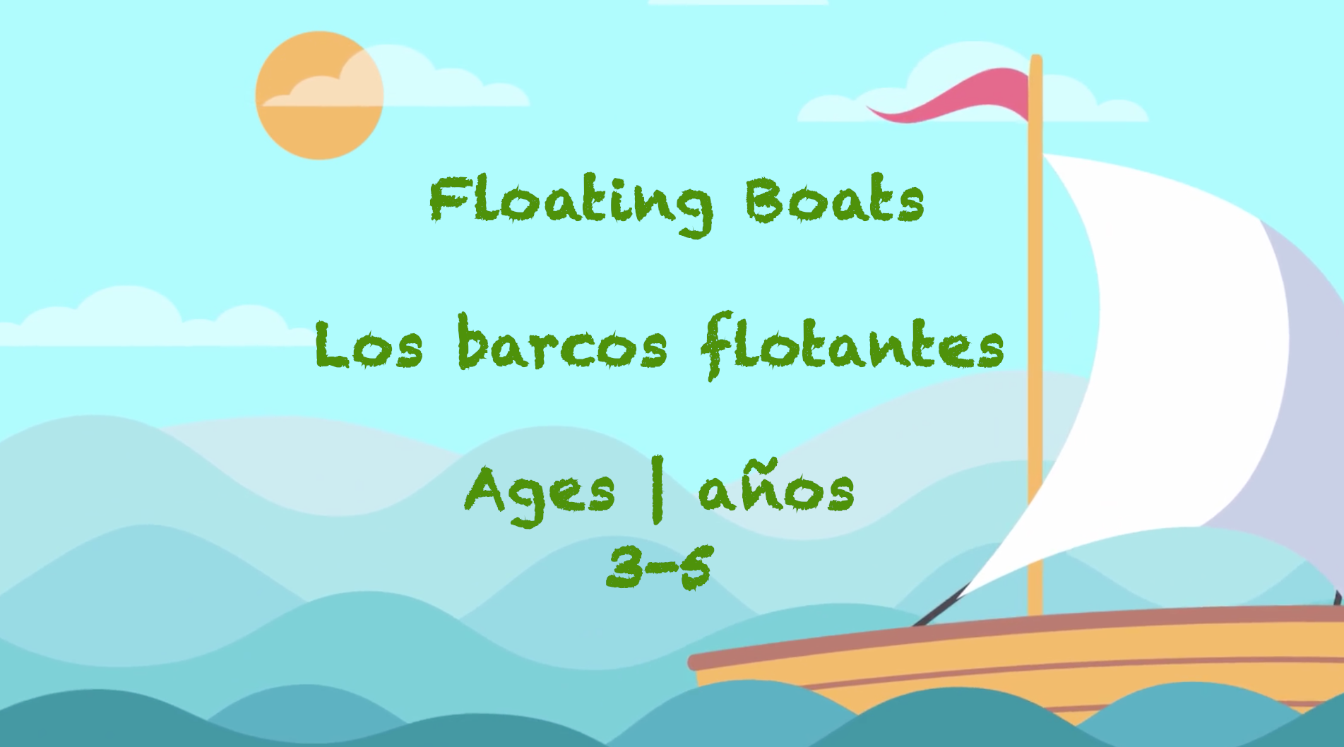 Semana 51 Tarjeta de barcos flotantes Edades 3-5