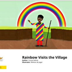El arco iris visita el pueblo