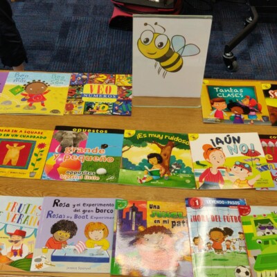 Summer Success books displayed at Overton Elementary